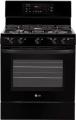 LG LRG3093SB 5.4 cu. ft. Gas Range with 5 Burners SuperBoil Burner Flat Broil Heater Storage Black FACTORY REFURBISHED (FOR USA )