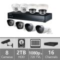 Samsung SDH-P5081HH - 16ch Hybrid Variety Pack w/ 4 HD & 4 SD Cameras 110-220 volts