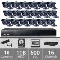 Samsung SDS-V5080F 16 Ch Security Camera System 110-220 volts