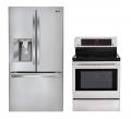 LG LFX31925ST, LRE3083ST French Door Refrigerator and Oven Range Set FACTORY REFURBISHED (ONLY FOR USA)