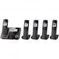 Panasoinc KX-TG585SK 5 Handset Link2Cell Cordless Phone 110-220 volts