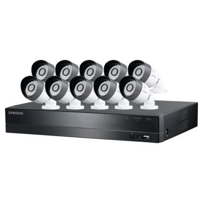 Samsung SDC-C5100 16 Channel HD Security System with 2TB Hard Drive, 10 720P Weatherproof Bullet Cameras and 82' Night Vision 110-220 Volts