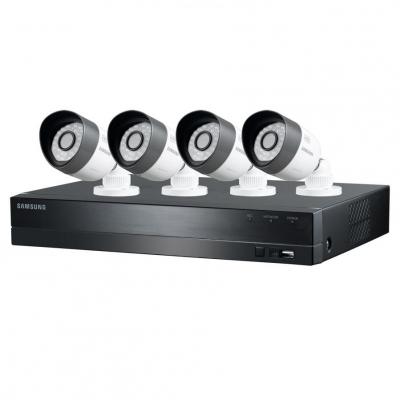 Samsung SDC-B3040 4 Channel HD Security System with 1TB Hard Drive, 4 720P Weatherproof Bullet Cameras, and 82' Night Vision