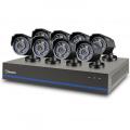 Swann SWHDK-880508-US 8 Channel Security System with 1TB Hard Drive, 8 1MP Cameras, 720P SDI DVR, and 82' Night Vision 110-220 volts