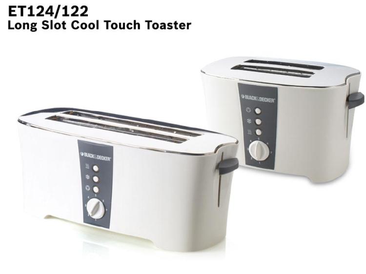 Black & Decker ET124 4 slice toaster 1350 Watts power with a cool