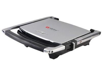 Alpina SF-6021 Panini Press Non Stick Gourmet 4 Sandwich Maker Stainless Steel Body, 220Volt (Not for USA)