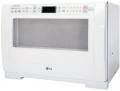 LG LRMM1430SW 1.4 Cu. Ft. Orbit Round Cavity Countertop Microwave w/ Monitor Style Door & SmartWave Technology: White Factory Refurbished  FOR USA ONLY