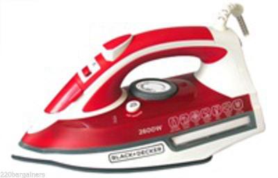 Black And Decker X2210 2200W Steam Iron (NON-US) 220V For Overseas Only