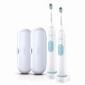 Philips HX6252/71 Sonicare 2 Series Plaque Control Rechargable Toothbrush (2 pk.) for 110-220 volts