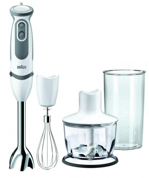 Braun MQ5035 Multiquick 5 Hand Blender w/Chopper & Whisk, 220V (Not for