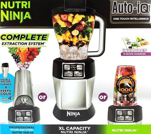 Ninja Auto-iQ Pro Extractor Single Serve Blender with Recipes