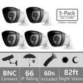Samsung SDC-7340BC Lot of 5 Weatherproof Night Vision 960H Camera BNC
