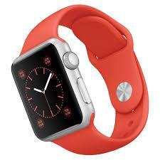 Apple Watch Sport 38mm Aluminum Case with Sport Band  ORANGE COLOR.