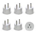 American USA To European Schuko Germany Plug Adapters CE Certified Heavy Duty - 6 Pack.