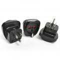 GP-95 Schuko European to USA Grounded Plug Adapter - 3 Pack.