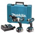Makita DK18000 18V LXT Lithium-Ion Cordless Kit with 2 x Batteries (2 Pieces)220 Volts 50 Hz NOT FOR USA