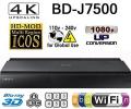 SAMSUNG BD-J7500 - 2K/4K Upscale - 2D/3D - Wi-Fi - Dual HDMI - Multi System Region Free Blu Ray Disc DVD Player - PAL/NTSC - USB - 100-240V 50/60Hz .