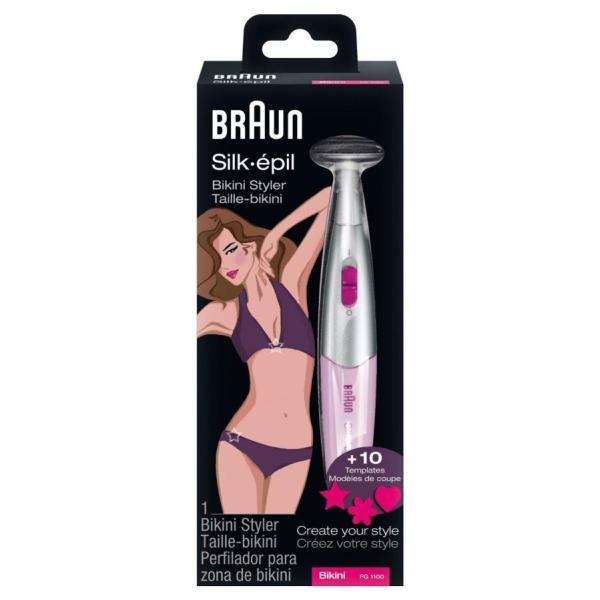Braun Silképil FG1100 Bikini Hair Removal Electric Shaver Styler, and