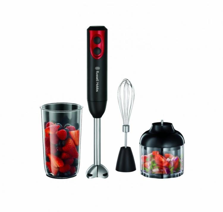 BLACK+DECKER 3-In-1 5-Speed Black 220-Watt Immersion Blender with