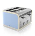 Swan ST17010BLN 4-Slice Retro Toaster, 1600 Watt 220 VOLT NOT FOR USA