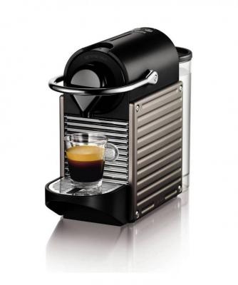 Nespresso XN300540 Pixie Coffee Machine by Krups - Titanium 220 VOLT NOT FOR USA