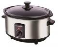 Morphy Richards 48715 Oval Slow Cooker, 6.5 L - Silver 220 VOLT NOT FOR USA