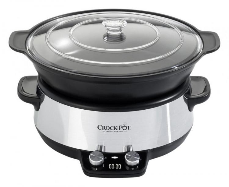 Crock-Pot CSC031 Slow Cooker with Hinged Lid 5.7 L by Crock Pot 