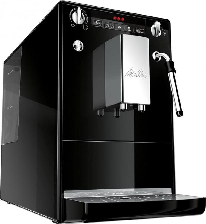 barst gebied Penetratie Melitta E953-101 Caffeo Solo and Milk Fully Automatic Coffee Maker with  Milk Steamer - Bla