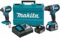Makita MAXT269 18-Volt 4.0Ah LXT Lithium-Ion Brushless Cordless Combo Kit (Hammer Drill/ Impact Driver 220 volts