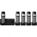 Panasonic KX-TGE245B dect_6.0 5-Handset Landline Telephone 110-220 Volt 50/60Hz