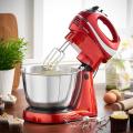 VonShef 13230 Two-in-One Hand/Stand Mixer for 220 Volts and 50hz | Red