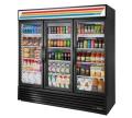 True TRGDM-72~TSL01 Swing Door Refrigerator with Hydrocarbon Refrigerant for 220 Volts 50 Hz (Black)