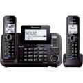 Panasonic KX-TG9542B Link2Cell Bluetooth Enabled 2-Line Phone with Answering Machine & 2 Cordless Handset w/ 110/220v Adaptor