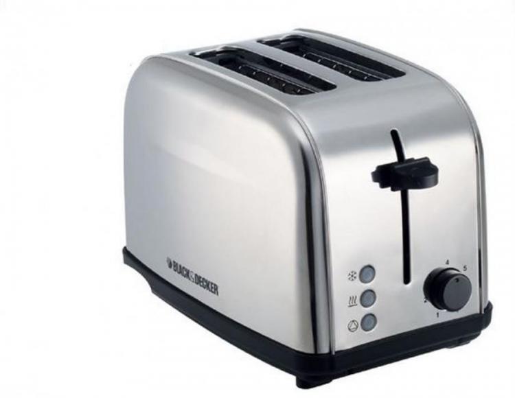 Black & Decker ET222 2-Slice Stainless Steel Pop-up Toaster 220 VOLTS NOT  FOR USA