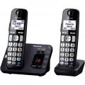 Panasonic KX-TGE232B Cordless Phone, 2 Handsets -110-220 VOLTS