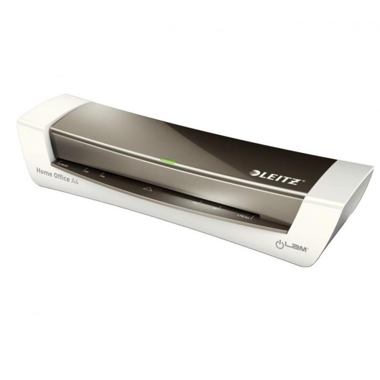 Leitz 73681089 iLam A4 Laminator, Ideal for Home Office Metallic Dark
