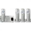 Panasonic KX-TGE474S Linc2Cell DECT 6.0 Expandable Cordless Phone System with Digital Answering System - Silver 110-220 VOLTS