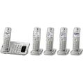 Panasonic KX-TGE275S 5-Cordless Handsets Link2Cell Bluetooth Corldess Phone with Answering Machine for 220-240 VOLTS 50/60 HZ