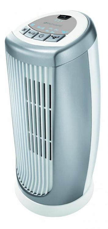 Bionaire Oscillating Mini Tower Fan with Timer & Ioniser Silver/White BMT014D 