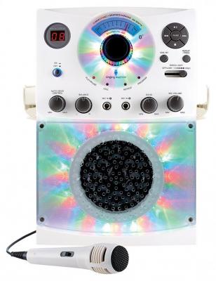 Singing Machine SML385 Karaoke Equipment with Bluetooth 1 Microphone and 36 Current Tracks - White 220 volts NOT FOR  USA