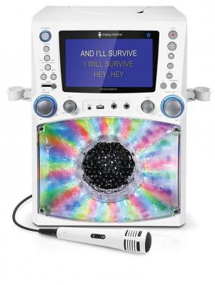 Singing Machine STVG785BT Karaoke Machine with Bluetooth - White 220 volts NOT FOR USA