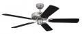 Westinghouse 7837040 Cyclone 132 cm/ 52-inches Ceiling Fans, Brushed Steel-Black/ Black With Silver Stripe 220 NOT FOR USA