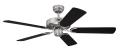 Westinghouse 7837040 Cyclone 132 cm/ 52-inches Ceiling Fans, Brushed Steel-Black/ Black With Silver Stripe 220 NOT FOR USA