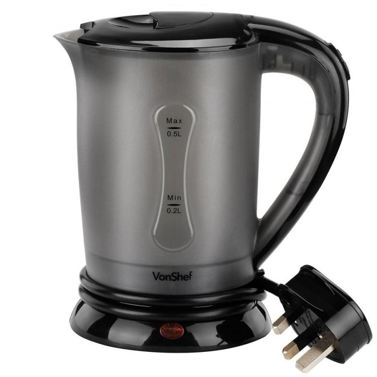 220V-240V Electric Water Kettle Travel Kettle Mini Heating Cup