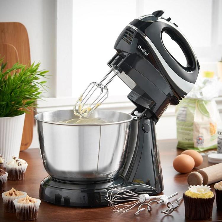 VonShef 13229 Two-in-One Hand/Stand Mixer 50hz 220 Volts NOT FOR USA