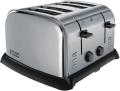 Russell Hobbs 22370 Wide Slot 4-Slice Toaster - Stainless Steel and Silver 220 VOLTS NOT FOR USA