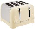 Dualit 46202 4 Slot Lite Toaster in Cream Gloss Finish 220 VOLTS NOT FOR USA