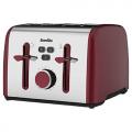 Breville VTT628 Colour Notes 4 Slice Toaster - Red 220 VOLTS NOT FOR USA