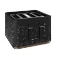 Morphy Richards 248101 Prism Four-Slice Toaster - Black 220 VOLTS NOT FOR USA