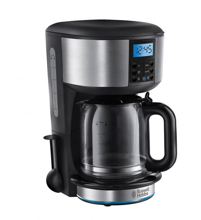 Russell Hobbs Buckingham 1.25 L Filter Coffee Machine 20680 - Black and  Silver 220 Volts NOT FOR USA